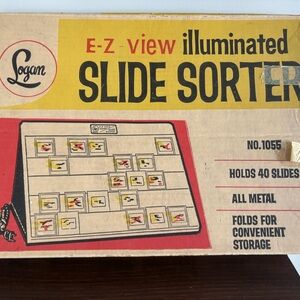 Logan E-Z View Illuminated Slide Viewer w/Bulb in Original Box...works!
